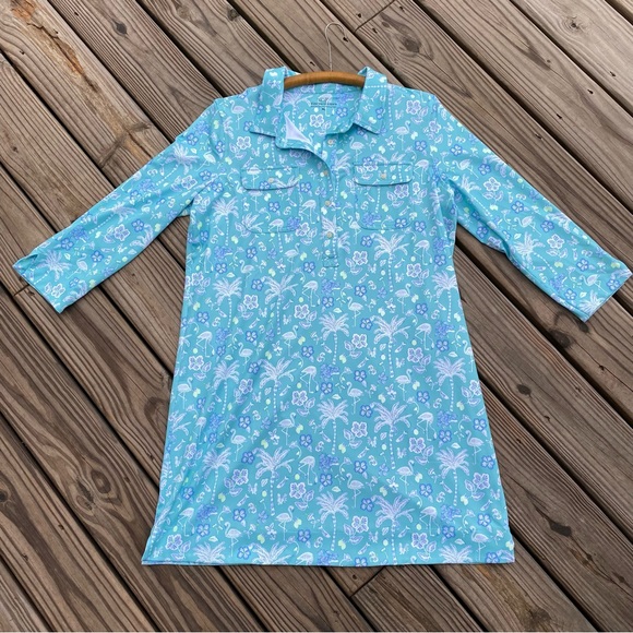 Vineyard Vines Printed Sankaty Margo Shirt Dress - Picture 10 of 12
